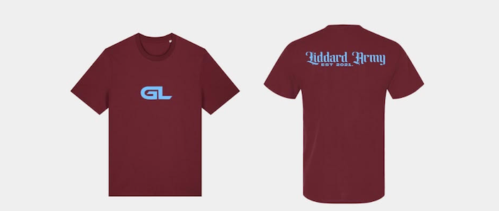*PRE-ORDER* Claret & Blue Liddard Army Tee